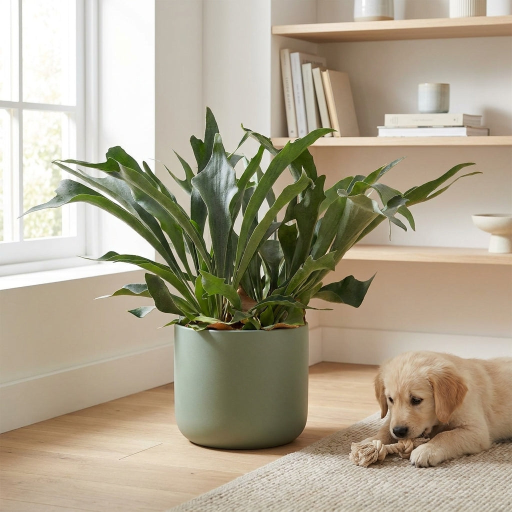 Geweihfarn kaufen | Platycerium bifurcatum Hängepflanze 50 cm