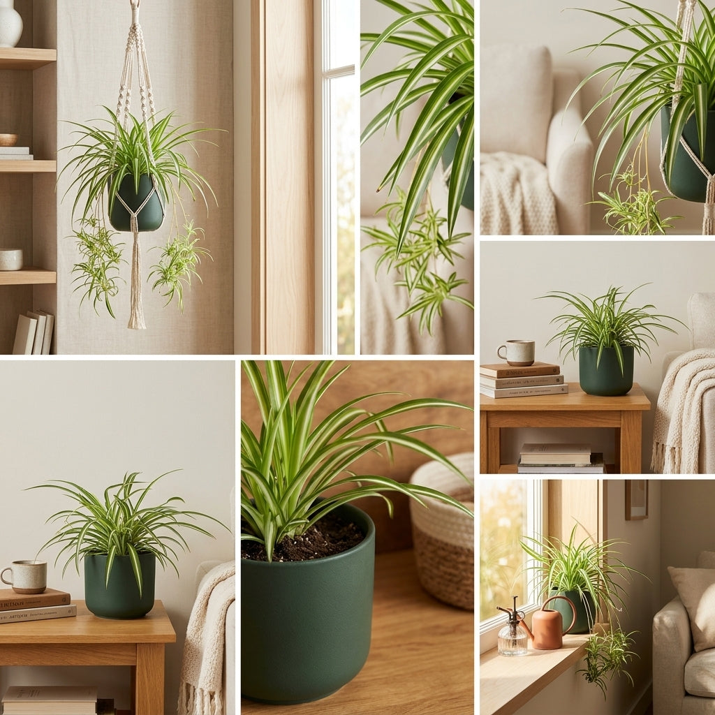 Grünlilie kaufen | Chlorophytum variegatum pflegeleichte Zimmerpflanze