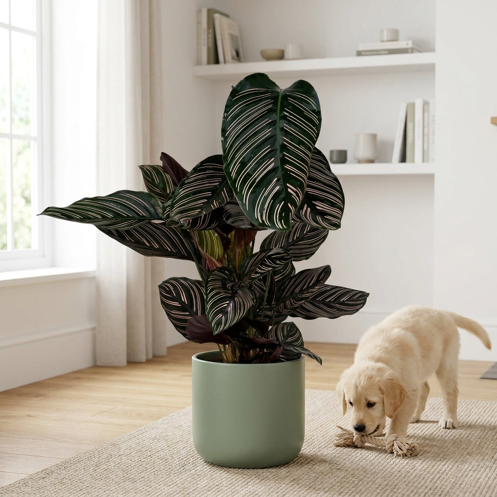 Calathea ornata kaufen | Pinstripe Zimmerpflanze 75 cm groß